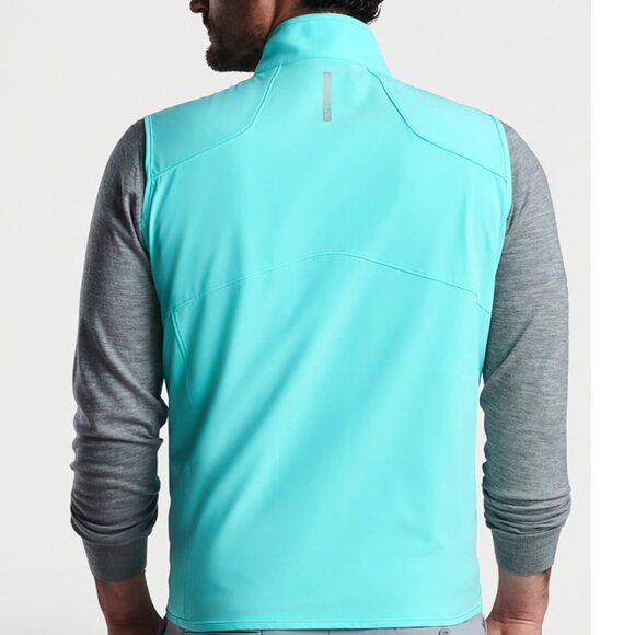 Peter Millar Men's Turquoise Flex Adapt Full Zip Golf Vest Turquoise M NWT - Picture 4 of 5